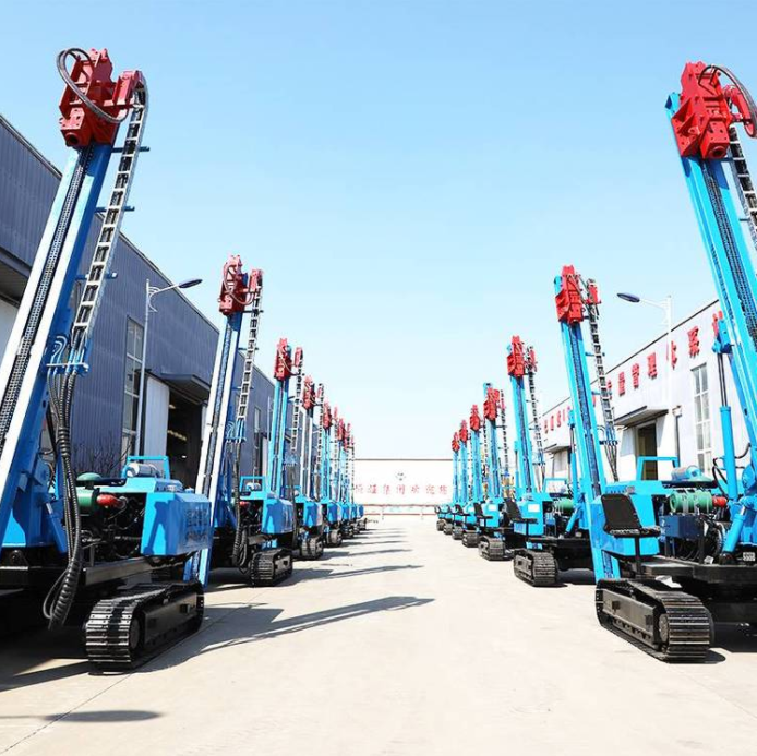 360 ° rotating crawler photovoltaic Pile driver HWL 500m spiral drilling customized 3.4.5.6m slide