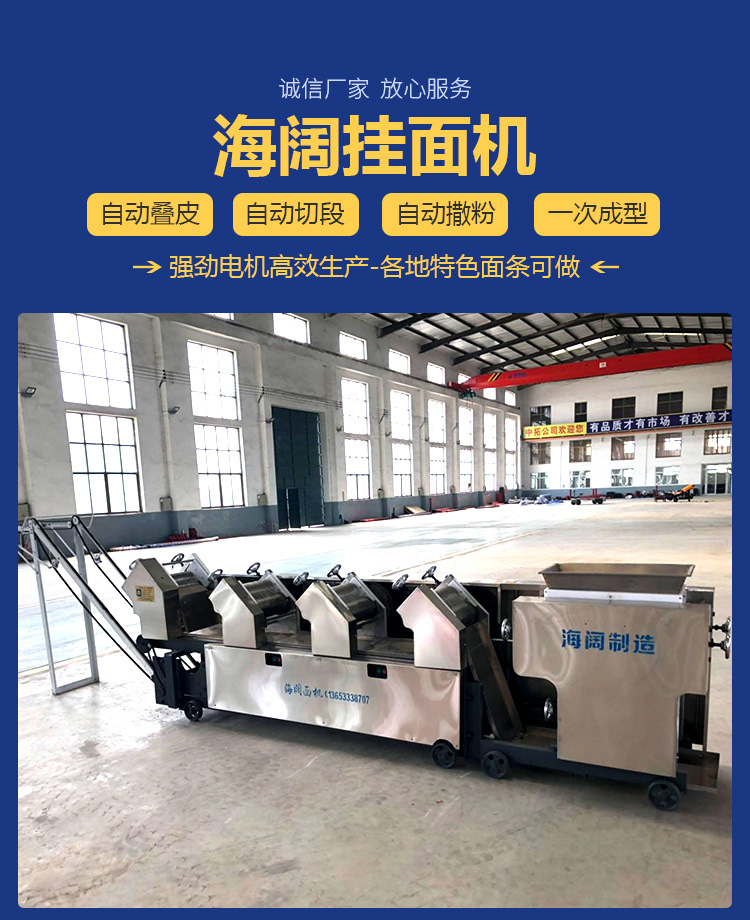 Large scale hanging noodle, longxu noodle, fruit and vegetable noodle production line equipment for Hai Kuao Noodle Machine