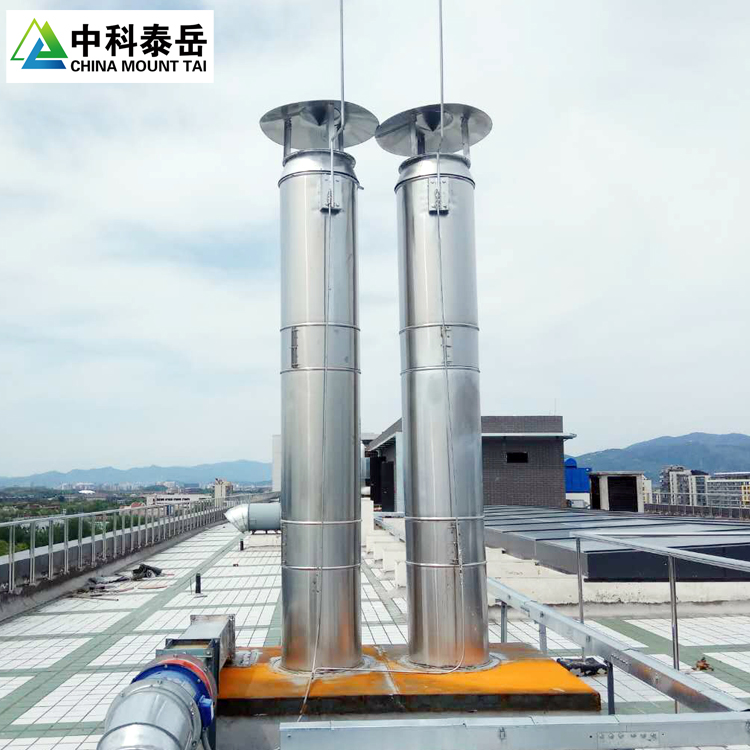 The stainless steel chimney of the smoke exhaust pipe of the direct fired Lithium bromide unit is light in weight and easy to install