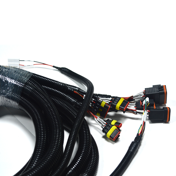 New energy low-speed vehicle harness ES23-PN socket shielded twisted pair heating lithium battery multi head harness assembly