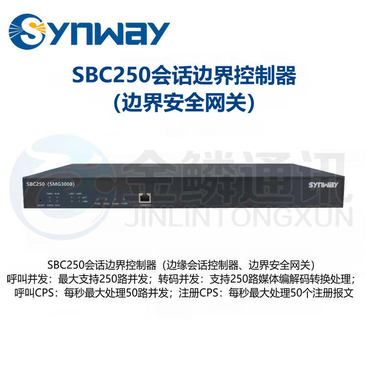 Sanhui SBC250 session boundary controller communication security device signaling interworking encoding conversion NAT traversal