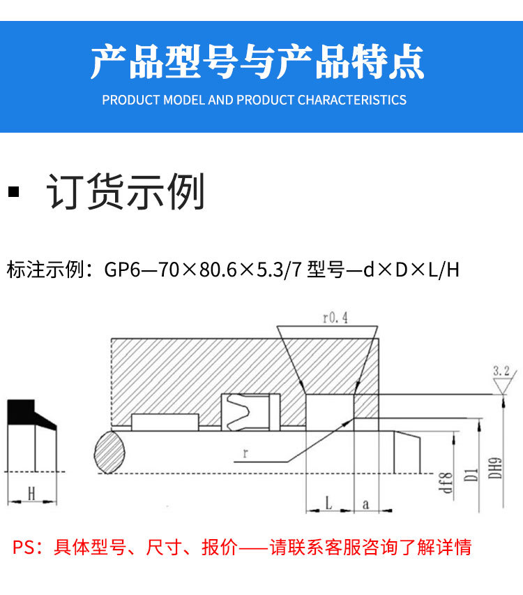 Guangyan Dustproof Seal GP1 GP6 WP6 Customized Nitric Fluorine Polyurethane Dustproof Ring Dustproof Pad Sealing Ring