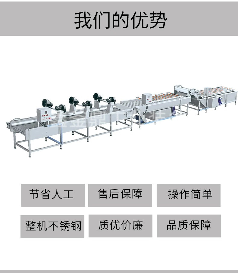 Complete set of machine for cleaning and slicing water chestnuts, eggplant, prefabricated vegetables, supporting equipment, vegetable central kitchen equipment