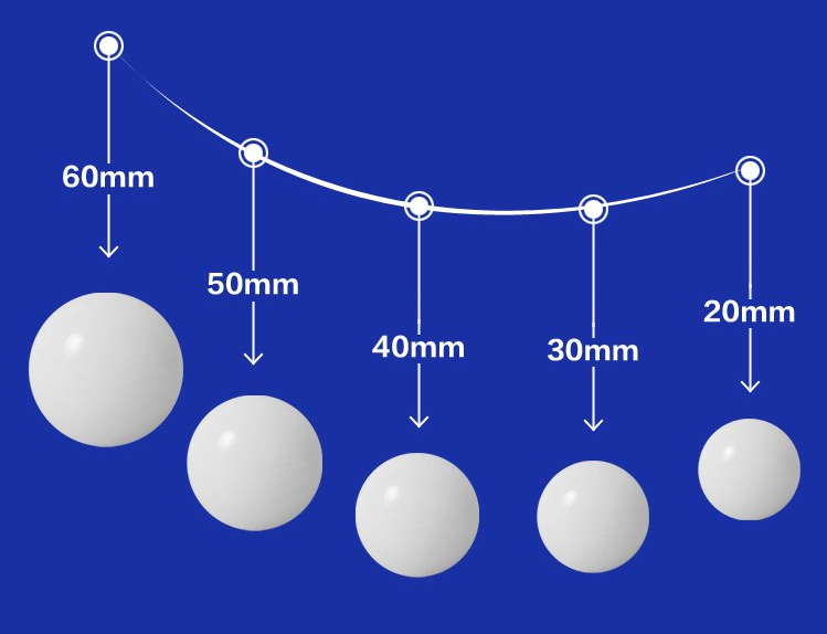 Huatong solid food grade silicone bouncing ball vibrating screen cleaning and wear-resistant accessories