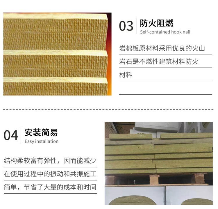 Wholesale of rock wool board manufacturers for large-scale construction sites, specialized in semi hard bulk density of 50-160 kilograms, supporting customization