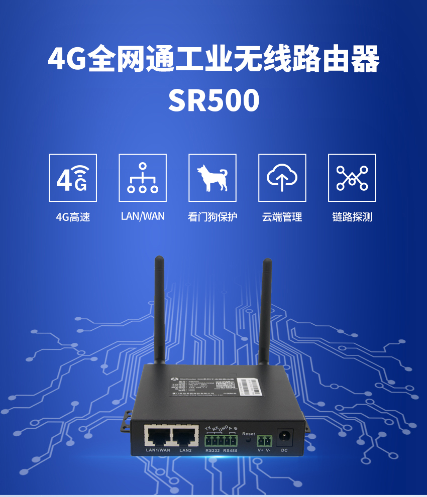 4G full network connectivity dual port industrial grade wireless router can be redeveloped for uplink and downlink communication drivers