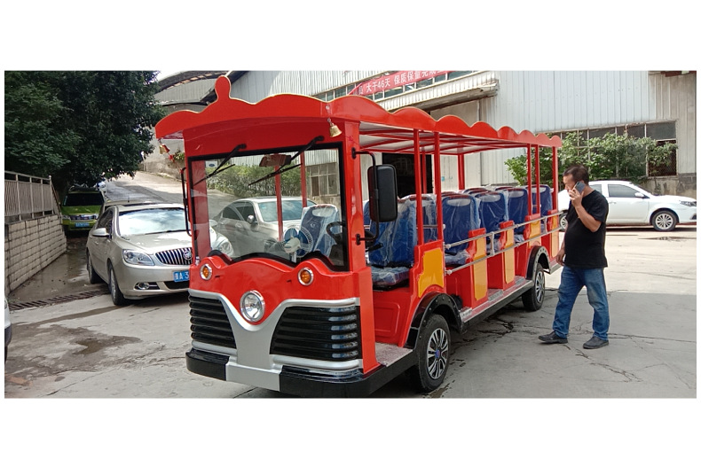 New Eight Seat Electric Sightseeing Car Factory Internal Sightseeing Battery Car Open Type without Doors, Lexus