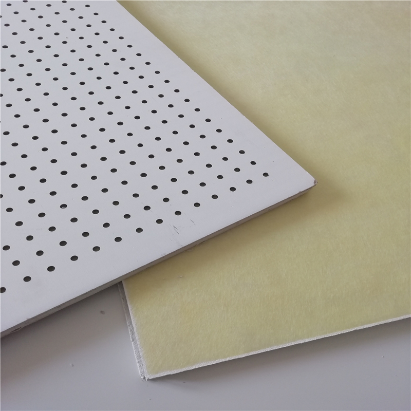 Calcium silicate perforated ceiling glass wool 25 thick moisture-proof and noise reducing garage wall panel