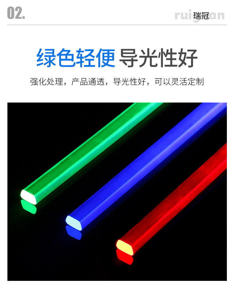 TPU light guide strip, irregular flat strip, irregular extrusion strip, transparent wear-resistant rubber strip, Ruiguan rubber plastic