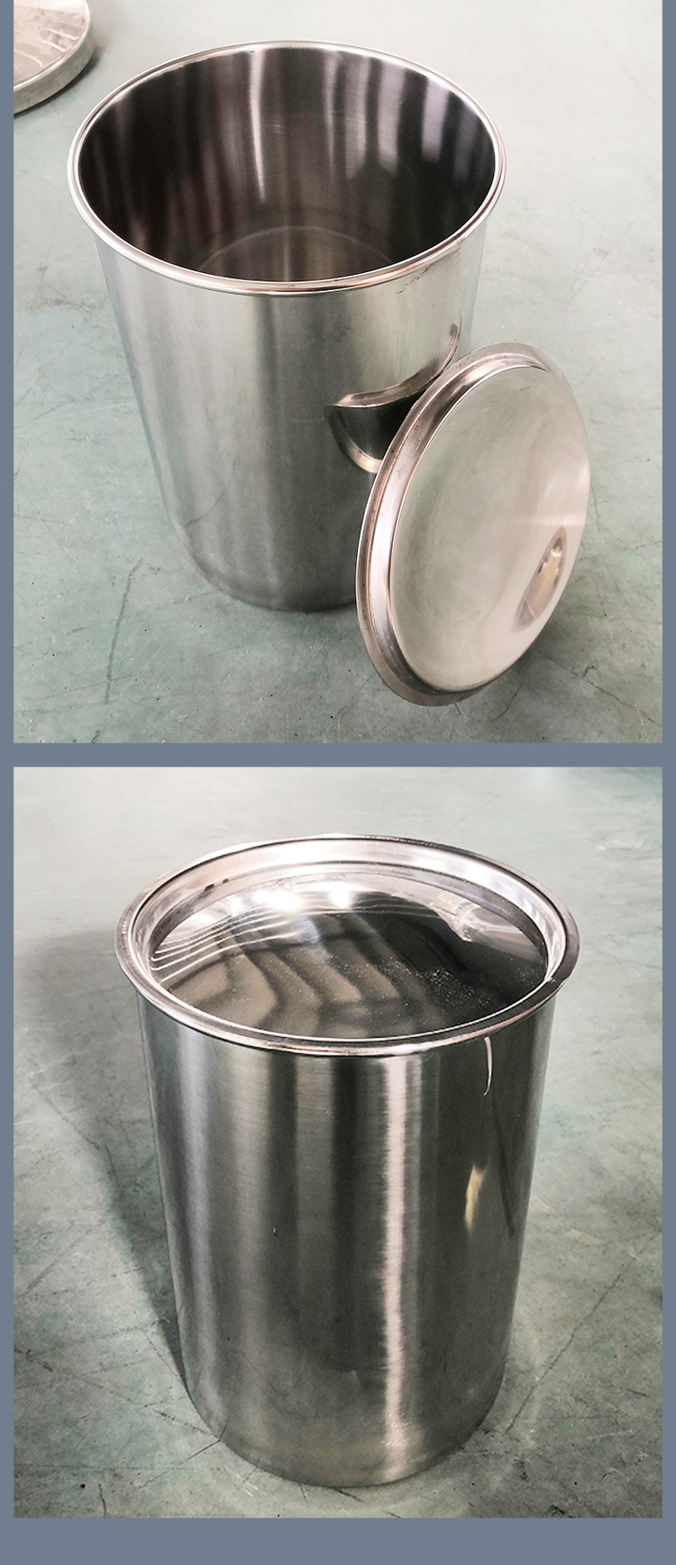 Manufacturer of DeManLai 304 stainless steel medical bucket, sterile and hygienic food bucket, chemical bucket manufacturer