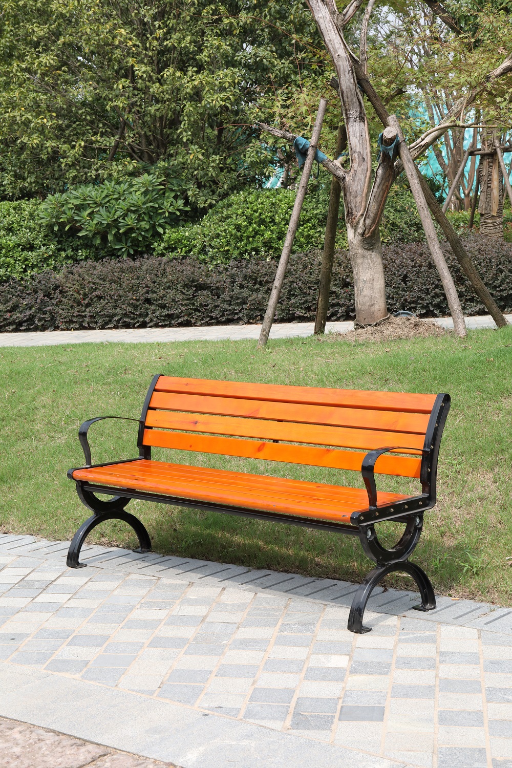 Zhaocan Industrial and Trade Street Special Outdoor Park Chair Circular Granite Stone Bench Courtyard