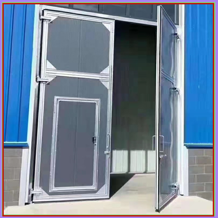 Various polyurethane factory sliding doors, industrial insulation doors, stainless steel profiles, various models of color steel plates can be customized