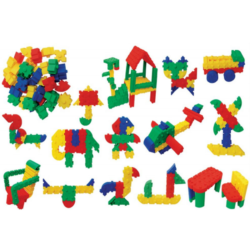 Kindergarten desktop building blocks, 3-7 years old, early education assembly, snowflake pieces, puzzle bags, plastic desktop toys