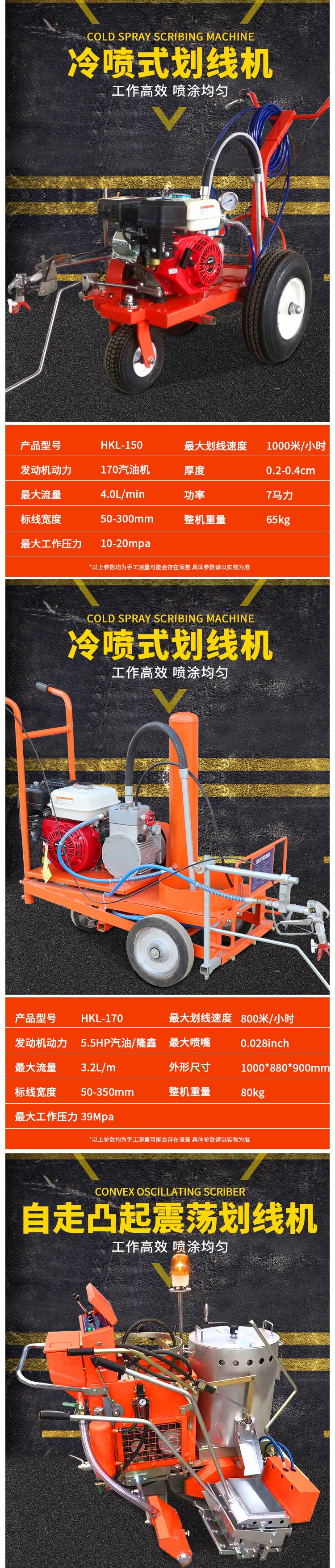 Road hot melt marking machine, road marking machine, road zebra crossing marking machine, hand pushed cold spray marking machine