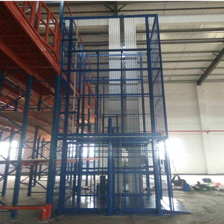 Weilin Qinli Factory Freight Elevator Guide Rail Hydraulic Elevator Simple Fixed Lifting Platform