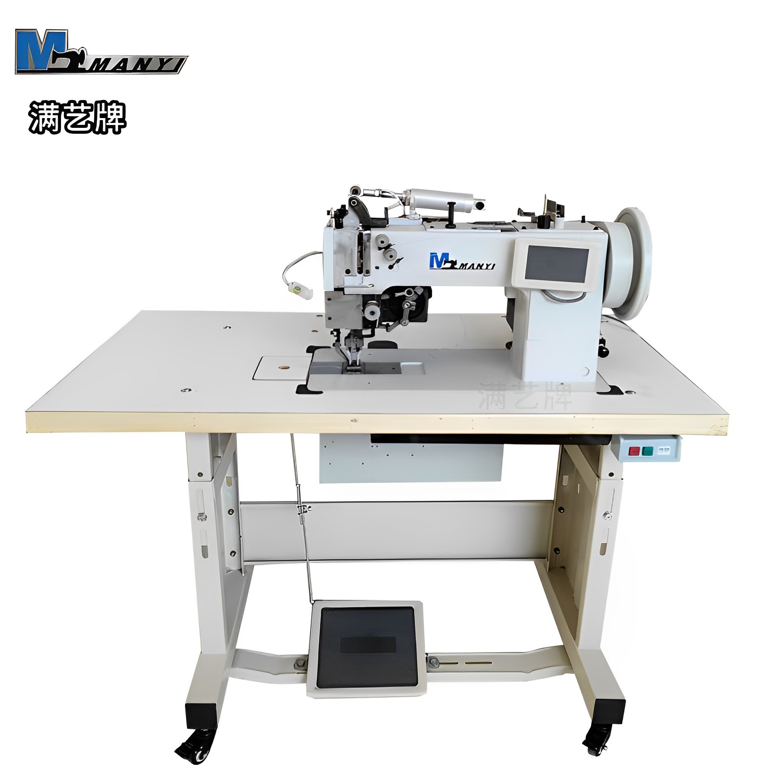 Wholesale of Manyi brand fully automatic double needle pattern sewing machines, computer pattern double needle machines