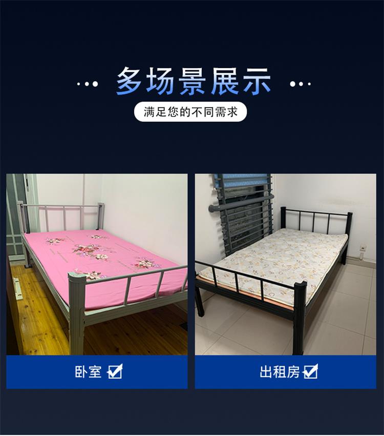 Iron art bed, school dormitory, single bed, simple, modern, diverse specifications, customizable