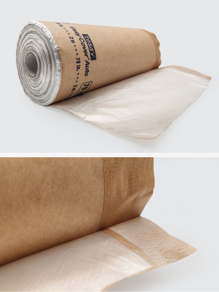 Tesa4378 Automotive Paint Protective Film Desa Paint Mask Self adhesive Kraft Paper Brushing Protective Film