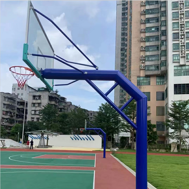 Giant Bird Sports customized Basketball court big curved beam round tube basketball rack 219 diameter basketball rack