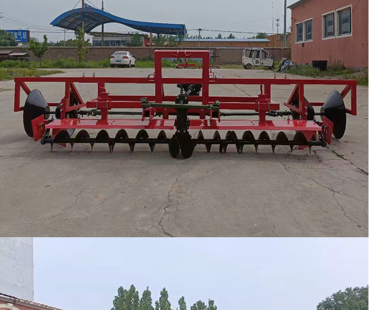 New Type of Ridge Building Machine Farmland Stalking Machine Front Spiral Double sided Backrest Machine Disk Type Ridge Raising Machine Adjustable Width