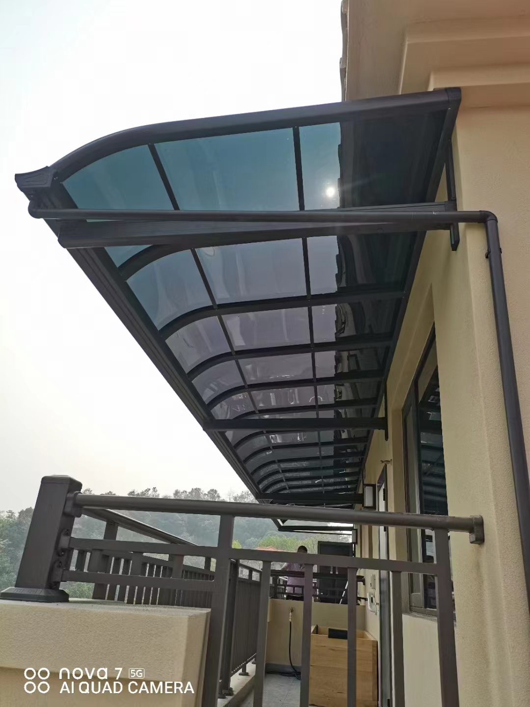 Aluminum alloy parking shed, car sunshade, endurance board, terrace, balcony, sunshade, rain canopy, door, window, rain cover