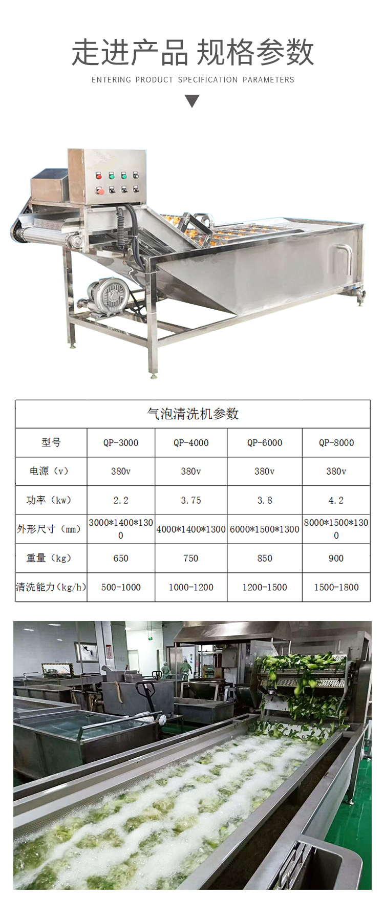 Mulberry cleaning machine Large high-pressure spray type bubble cleaning machine Corn nectarine cleaning and processing equipment