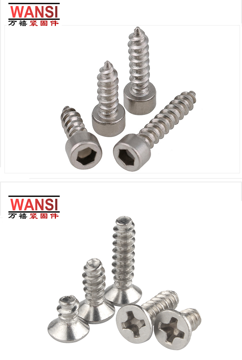 Wanxi Round Head Precision Electronic Small Screw Cross Pan Head Stainless Steel Self tapping Screw Fastener