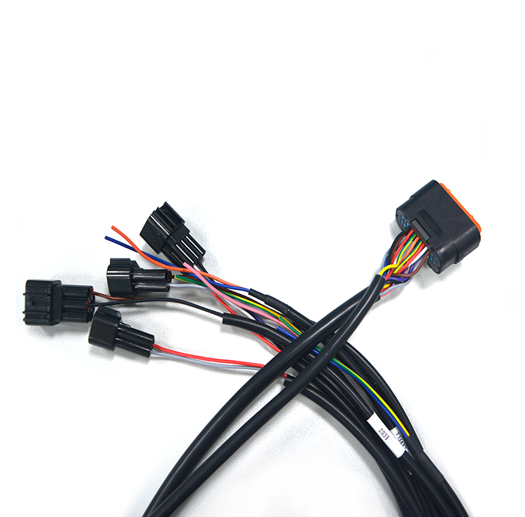 Customized RVV10 * 0.5 multi-core wire DJ7261A-26P plug multi head wire harness processing for parameter transmission car line