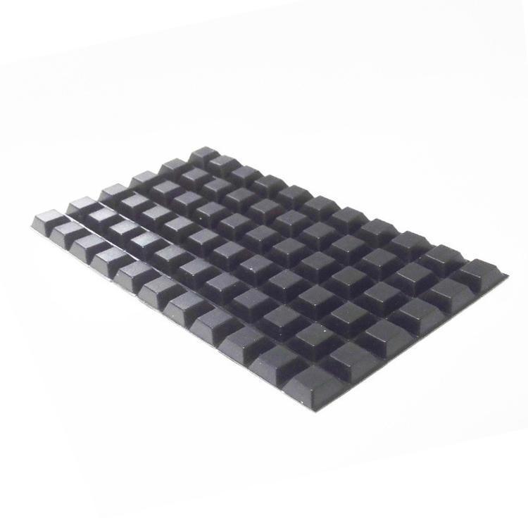 3MSJ5018 black block shockproof protective foot pad, rubber fastener, furniture protective rubber pad