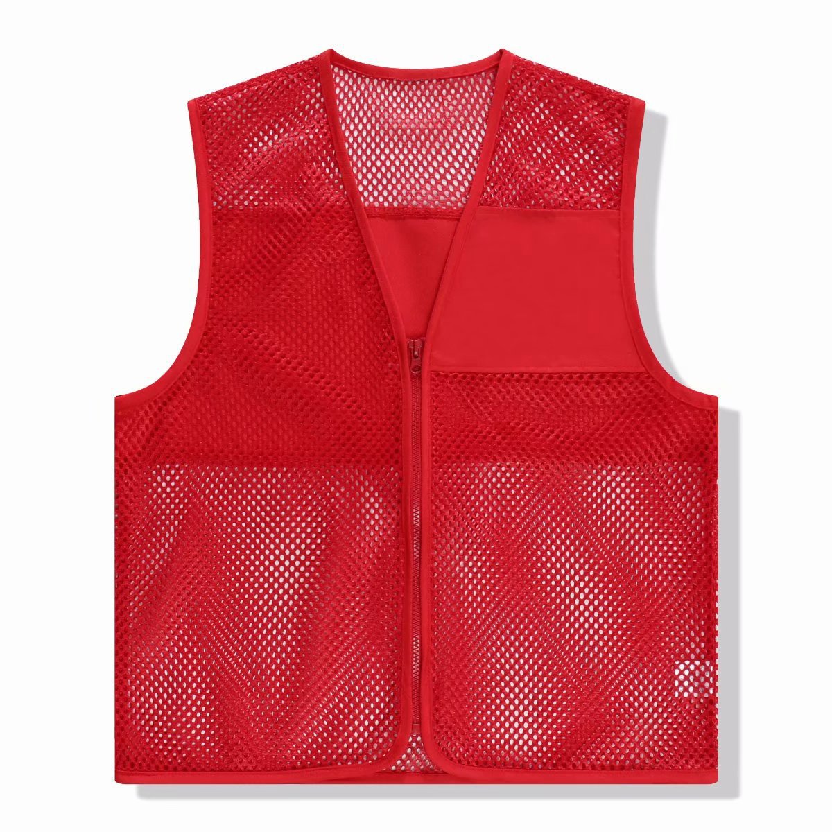 Advertising vest printed logo outdoor volunteer public welfare activities breathable mesh vest vest reflective strip advertising shirt