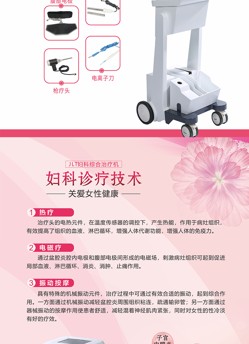 Domestic pelvic inflammatory disease and cervical erosion micro light gynecological comprehensive treatment machine with multiple configurations available