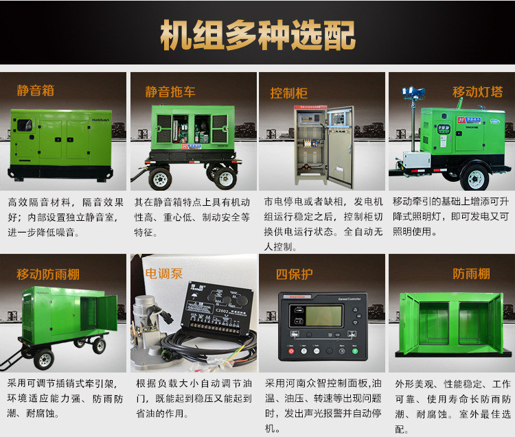 50KW Diesel generator mixer standby emergency power brushless