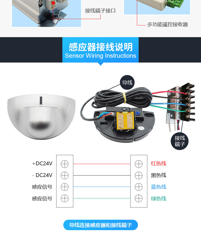 Automatic unit translation sensing door, electric glass door, free on-site measurement, design and installation service