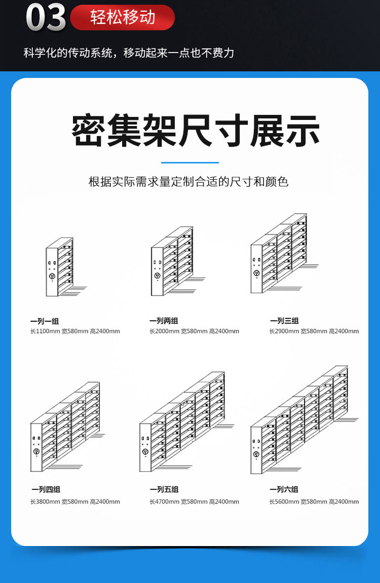 Dingxin LG-MD-001 Manual Mobile Dense Cabinet Supply Opening Method Key Database