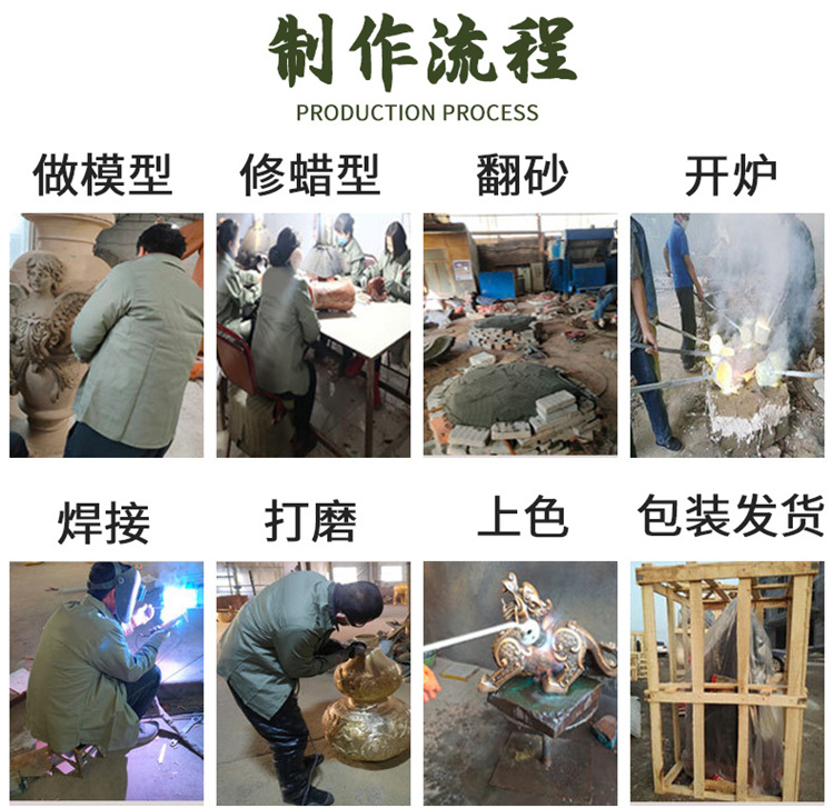 Casting the Bronze God of Wealth, Wu God of Wealth, Zhao Gongming, and worshipping various customized bronze Buddha statues