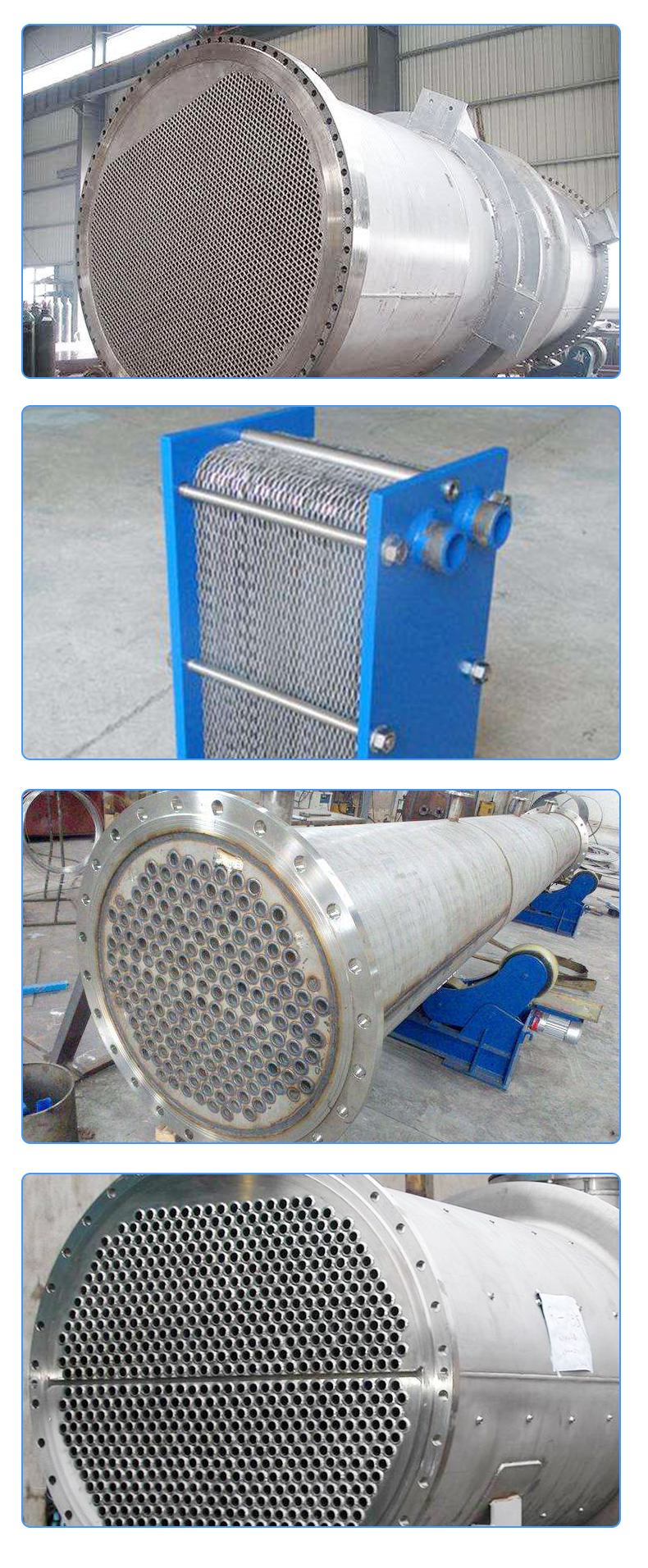 Manufacturer's stock tubular condenser, stainless steel 316 heat exchange equipment, carbon steel tubular heat exchanger