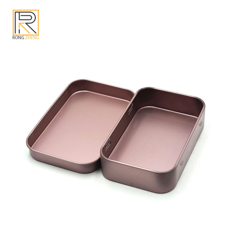 Manufacturer customized mint candy small iron box pocket candy box throat moistening candy metal box sheet Bible box with hinges