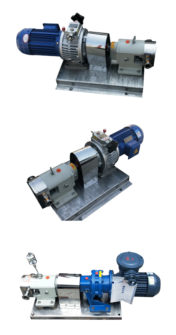 Yaquan RP80 three leaf cam rotor pump high viscosity honey malt sugar delivery pump filling pump