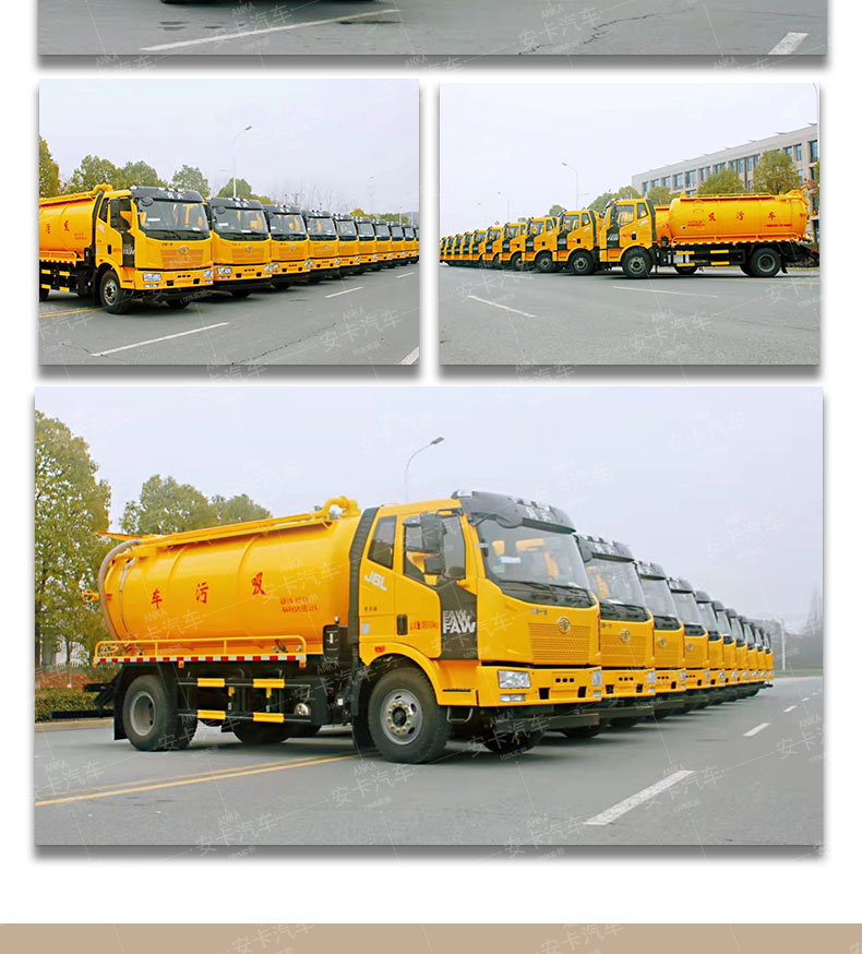 Dongfeng suction truck with 5 square meters, 8 square meters, and 10 square meters is a manufacturer with high efficiency in sludge extraction and drainage for six cities in China