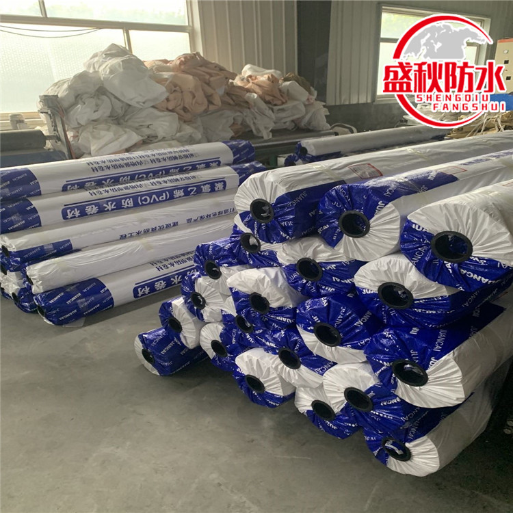 PVC waterproof roll material used for basement reservoir has good root system permeability and strength, manufactured by Goldman Sachs in autumn