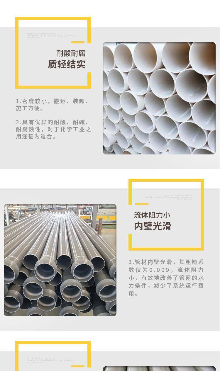 UPVC drainage pipe, community drainage, white PVC water supply pipe, dn100 PVC farmland irrigation pipe, buried for watering