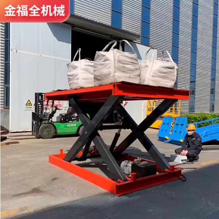 Cargo elevator, 1 ton, 2 tons, 3 tons, scissor fork type lifting platform, fixed elevator, loading and unloading platform, lifting machine