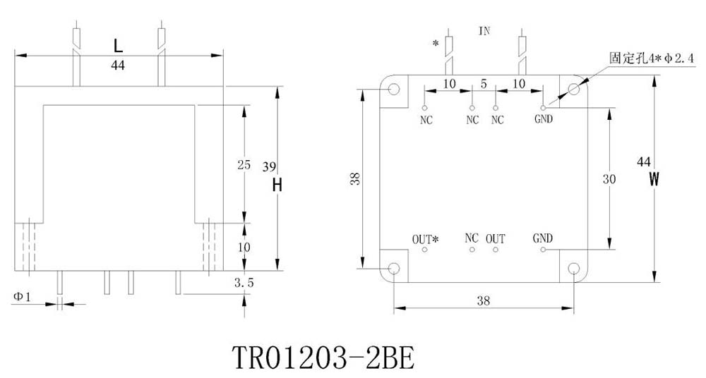 BNW - High voltage relay protection device PCB bolt fixed installation voltage and current transformer for transient protection