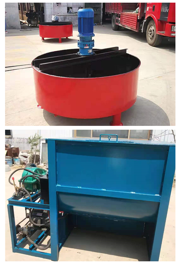 Special horizontal 200 type feed mixer for aquaculture, with single spiral belt for uniform mixing