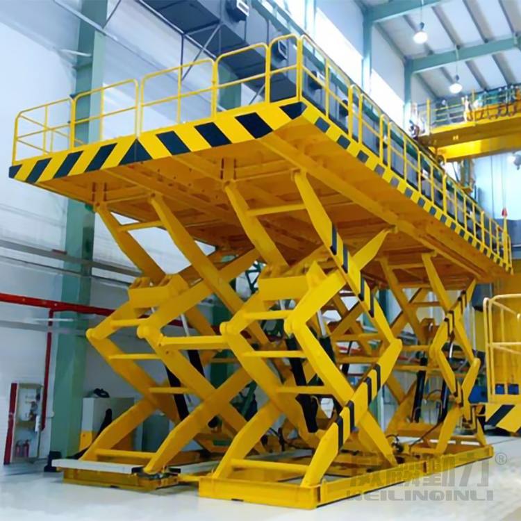 Fixed scissor fork type lifting platform, electric hydraulic lifting platform, customized warehouse loading elevator, Weilin Qinli