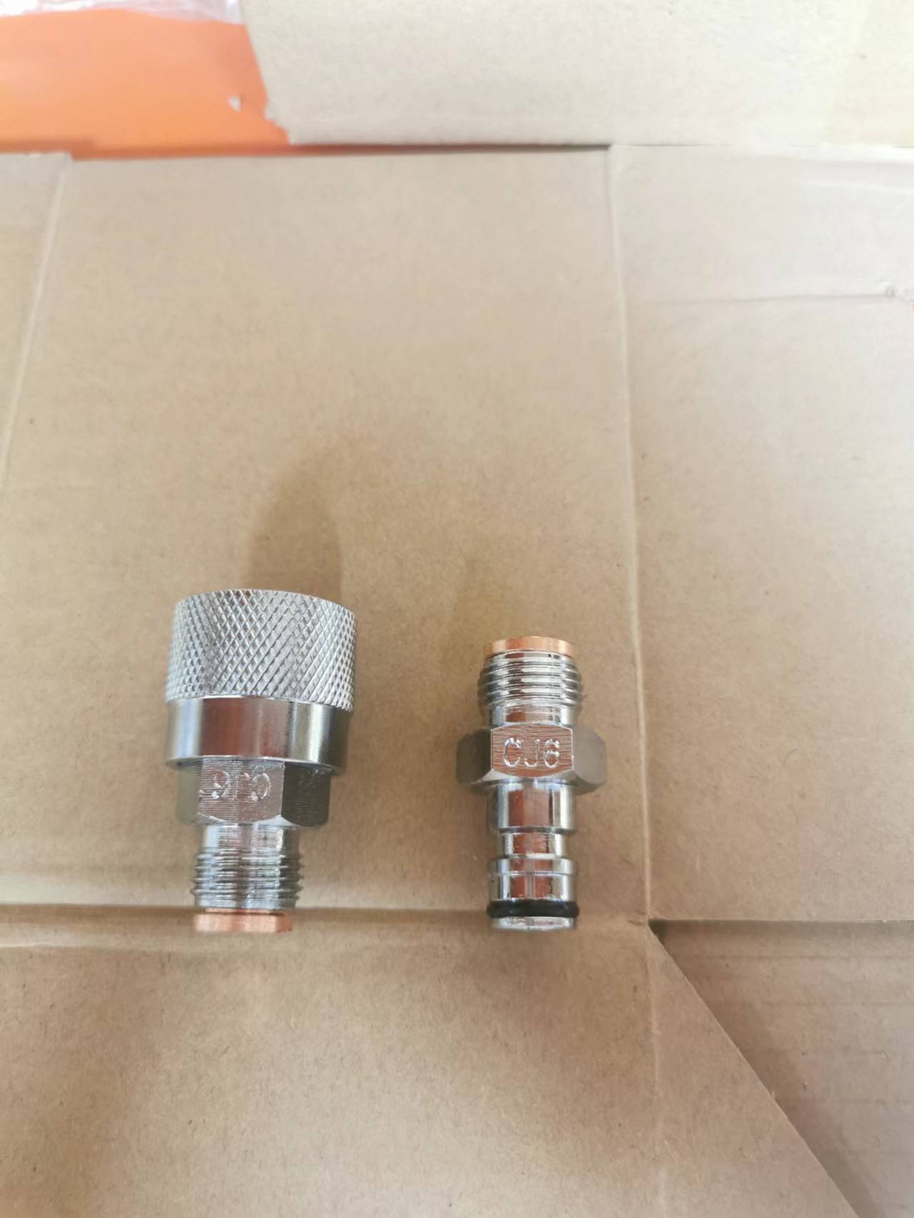 Huaao Quick Change Connector Double Open Closed CJ6CJ8 with Red Copper Cushion High Temperature Resistance M22 * 1.5