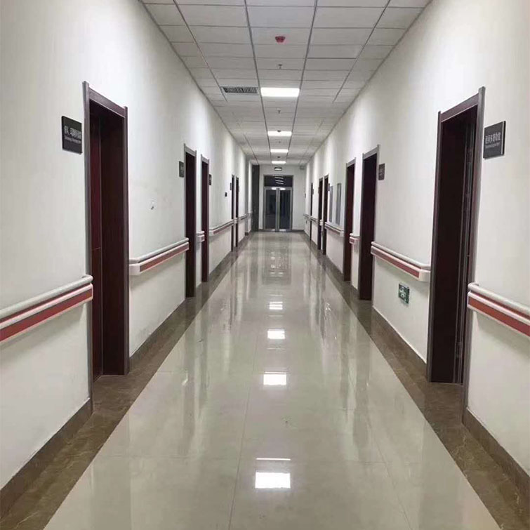 Hospital nursing home corridor anti-collision handrail 140PVC nylon aisle handrail wood grain color B-151