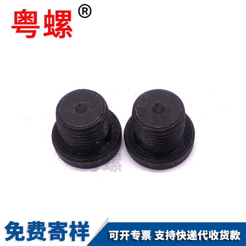 Hexagon socket screw bolt oil plug oxidation blackened oil tank drain plug M10 M12