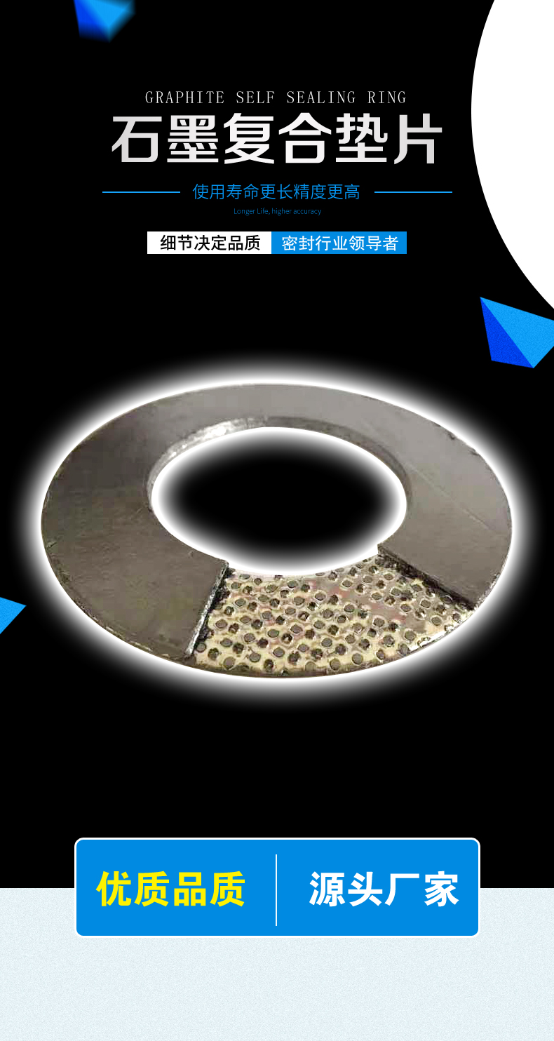 PTFE gasket, high-temperature resistant PTFE flange gasket, Teflon gasket, flange sealing gasket, non-standard customization