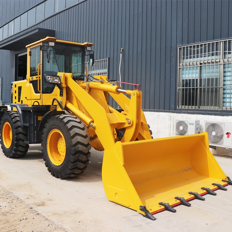 Small four-wheel drive forklift loader, construction site, agricultural factory, municipal engineering, multi-functional large wood grabbing machine, bulldozer